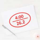 Minder dan 4 uur Marathon Sticker (Envelop)