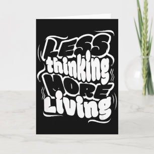 Minder Denken Meer Leven Minimalistische Motivatie Kaart