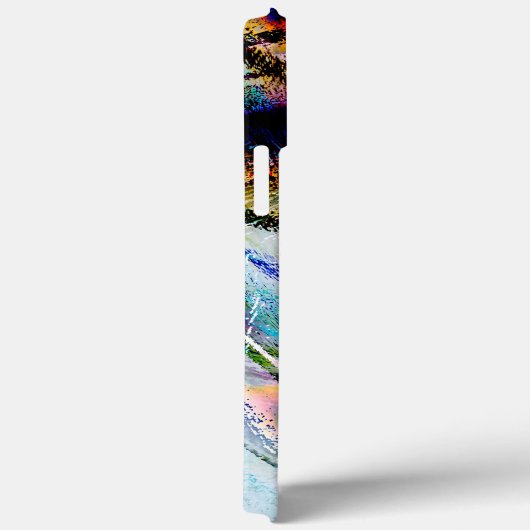 Minder digitale krassen met glanzende & donkere aa Case-Mate iPhone case (Achterkant / Rechts)