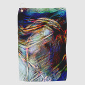 Minder digitale krassen met glanzende & donkere aa golfhanddoek (Voorkant)