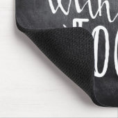 Minder doen met Focus Quote Mousepad Muismat (Hoek)