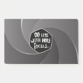 Minder doen met meer focus post-it® notes (Voorkant)