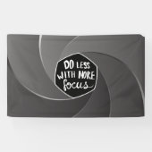 Minder doen met meer focus spandoek (Horizontaal)