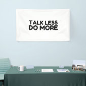 Minder doen spandoek (Beurs)