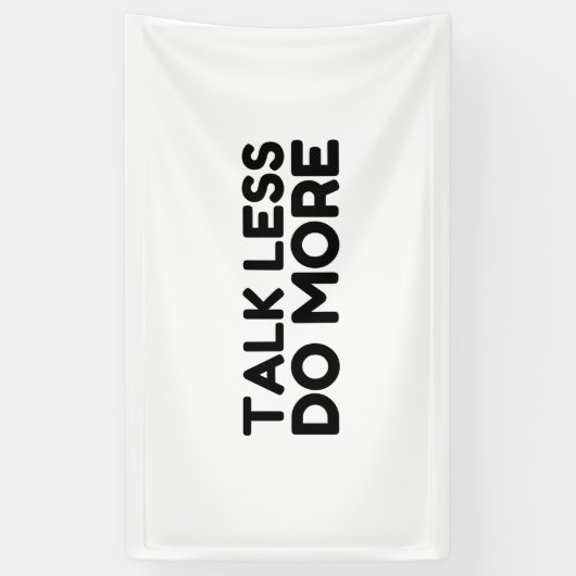Minder doen spandoek (Verticaal)
