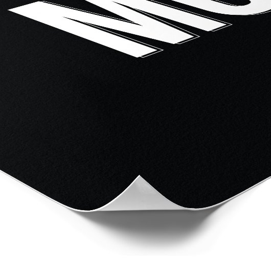 Minder doen - zwart, Inspirerend Poster van het Ci (Hoek)