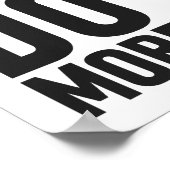 Minder doen | Zwart wit Motivatie citaat Poster (Hoek)