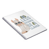 MINDER DRAMA, EEN LLAMA. NOTITIEBOEK (Rechterzijde)