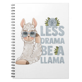 MINDER DRAMA, EEN LLAMA. NOTITIEBOEK