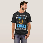 Minder drama Lyre T-shirt (Voorkant volledig)