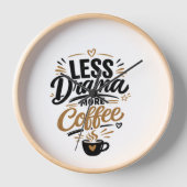 Minder Drama Meer Koffie Klok (Voorkant)
