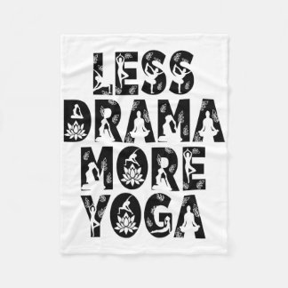 Minder Drama Meer Yoga - Welzijn Inspiratie Fleece Deken