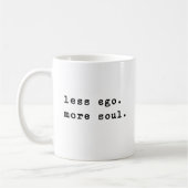 Minder ego | Minimalistische Inspirerend offertes Koffiemok (Links)