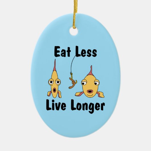 Minder eten keramisch ornament (Voorkant)