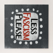 Minder fascisme alsjeblieft puzzel (Horizontaal)