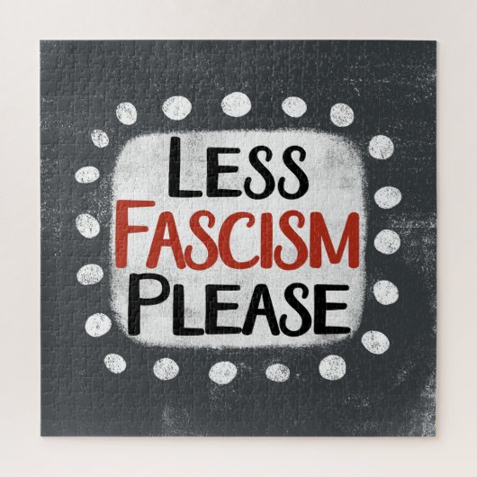 Minder fascisme alsjeblieft puzzel (Verticaal)
