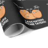 Minder geisers meer toeters grappige aardappel pun cadeaupapier (Rol Hoek)