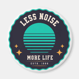 Minder geluid, meer leven – Retro Pet Design Magneet