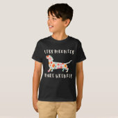 Minder gemene mensen, meer weien t-shirt (Voorkant volledig)