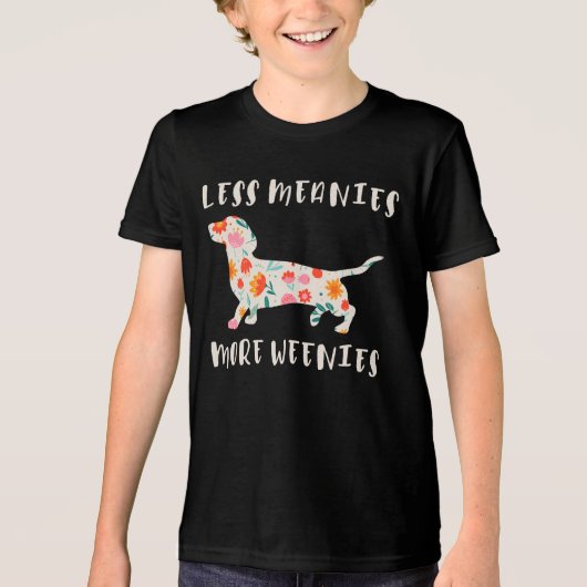 Minder gemene mensen, meer weien Tri-Blend shirt (Voorkant)