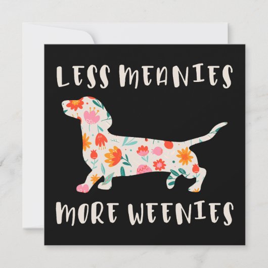 Minder gemene mensen, meer weinies kaart (Voorkant)