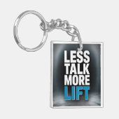 Minder gepraat, meer actie sleutelhanger (Voorkant Links)