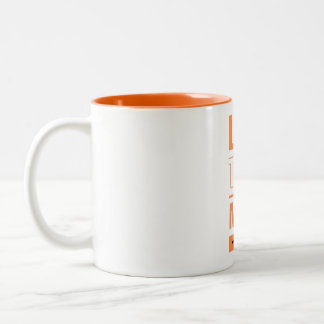 Minder gepraat, meer actie tweekleurige koffiemok