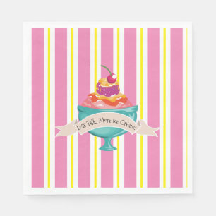 Minder gepraat, meer ijspapier servet