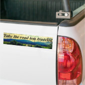 minder gereisde weg bumpersticker (Op Truck)