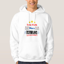 Minder Gesprek Meer Bowling Grappig Trendy Hoodie