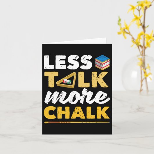 Minder Gesprek Meer Krijt Pool Speler Billard 8-ll Kaart (Gele Bloem)