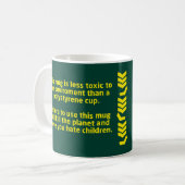 Minder giftig koffiemok (Voorkant links)