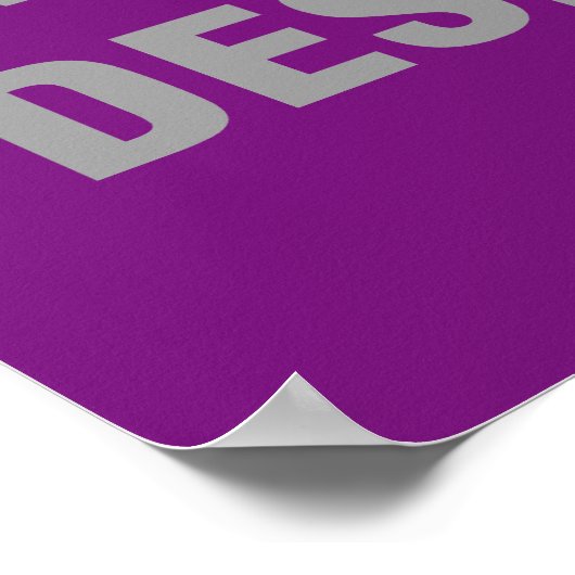 Minder glanzen, meer ontwerp-Poster Poster (Hoek)