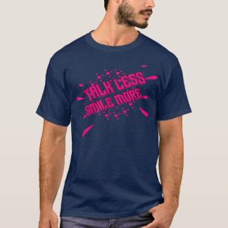 Minder glimlach-motivatie grappige citaat Sarcasti T-shirt