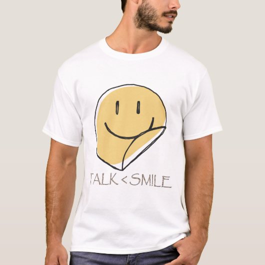 Minder glimlachen t-shirt (Voorkant)