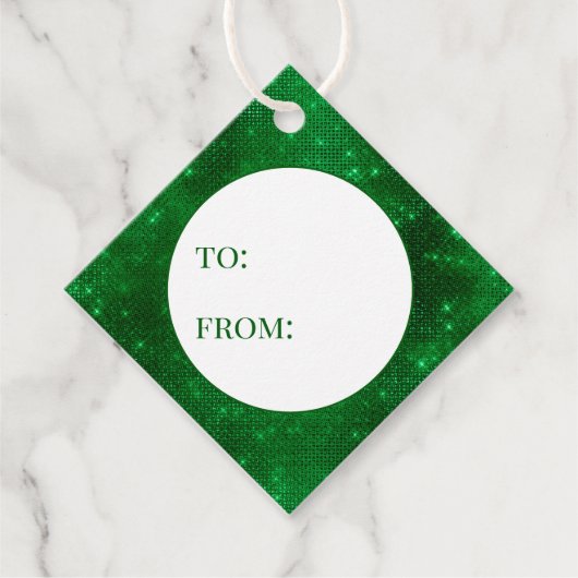 Minder groene Folie van Bedankjes Labels (Voorkant)