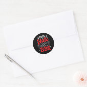 Minder haat meer BBQ barbecue Ronde Sticker (Envelop)