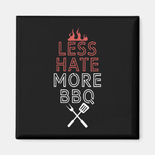 Minder Haat Meer BBQ Hoofd Chef Koken Culinaire Ku Magneet