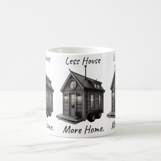 Minder Huis Meer Thuis Tiny House Koffiemok | Min (Center)