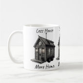 Minder Huis Meer Thuis Tiny House Koffiemok | Min (Links)