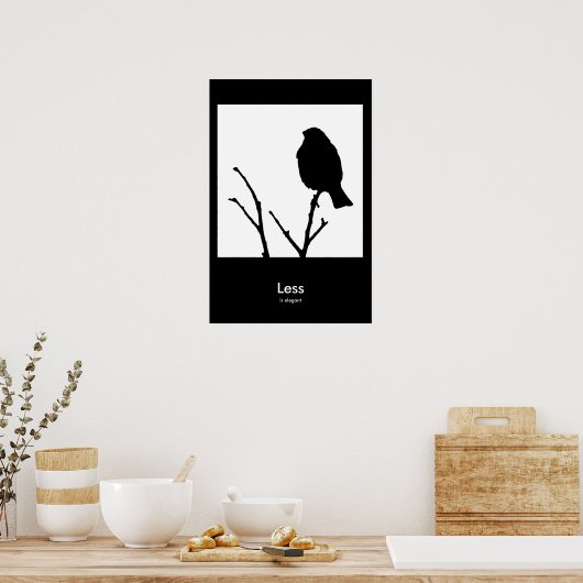 Minder is Elegant Poster (Keuken)