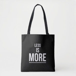 Minder Is Meer Krachtige Minimalistische Motivat Tote Bag