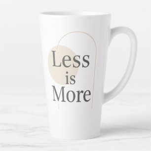 Minder is meer – minimalistisch modern offerteontw latte mok