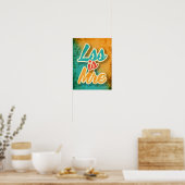 Minder Is Meer Poster (Keuken)