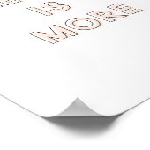 Minder is meer poster | Roze 8 x 10 (Hoek)