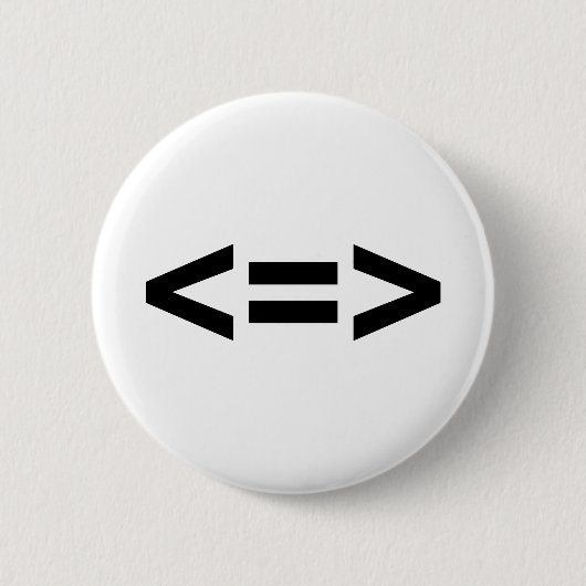 Minder is meer ronde button 5,7 cm (Voorkant)