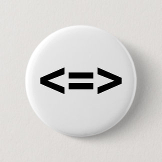 Minder is meer ronde button 5,7 cm