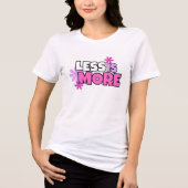 Minder is Meer Tri-Blend Shirt (Voorkant)