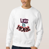 MINDER IS MEER TYPOGRAFIE TRUI (Voorkant)