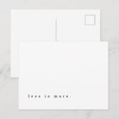 Minder is Motivatie het Briefkaart van het Citaat (Voorkant / Achterkant)